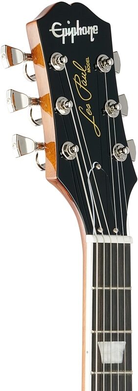 Epiphone Les Paul Modern Figured Electric Guitar, Bourbon Burst, Headstock Left Front