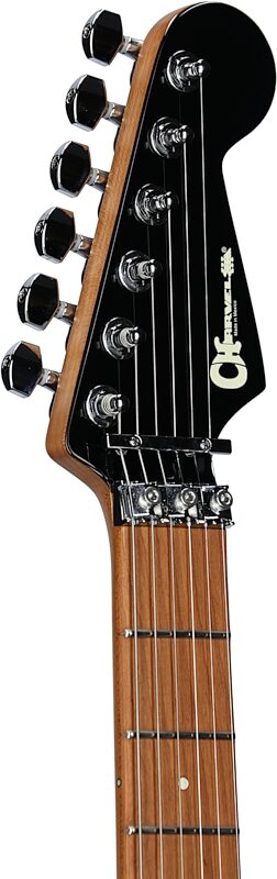 Charvel Pro Mod San Dimas SD1 Electric Guitar, Quilt Sangria, Headstock Left Front