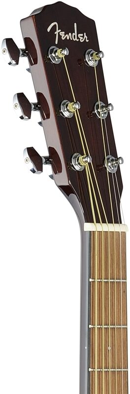 Fender CD-140SCE Dreadnought Acoustic-Electric Guitar, with Walnut Fingerboard (and Case), Sunburst, USED, Scratch and Dent, Headstock Left Front