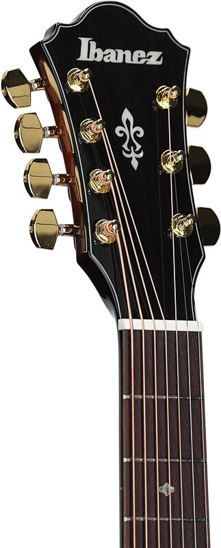 Ibanez AE3007FMH Acoustic-Electric Guitar, Tobacco Edge Burst, Headstock Left Front