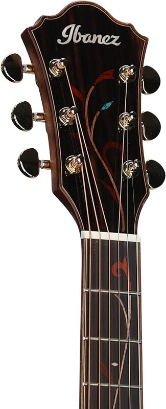 Ibanez AE295LTD Acoustic-Electric Guitar, Natural High Gloss, Headstock Left Front