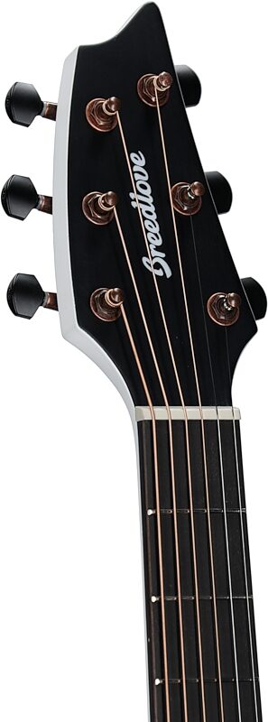 Breedlove Limited Edition Discovery Concert CE Acoustic-Electric Guitar, Satin White, Headstock Left Front
