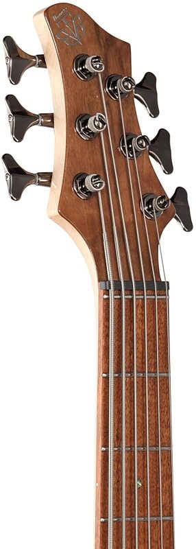 Ibanez BTB746 Electric Bass, 6-String, Natural Low Gloss, Headstock Left Front