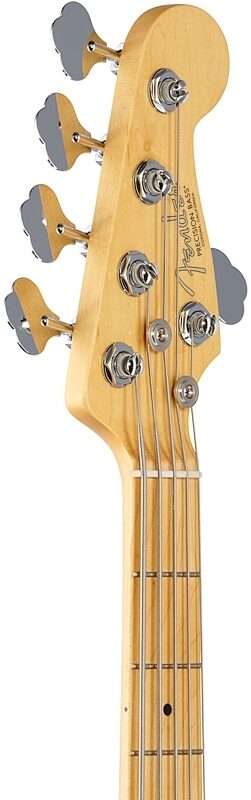 Fender American Pro II Precision Bass V Bass Guitar (with Case), Dark Night, Headstock Left Front