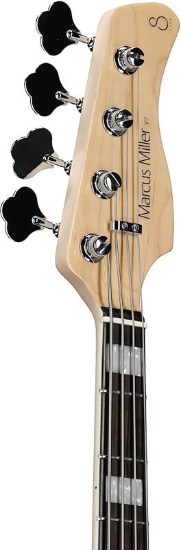 Sire Marcus Miller V7 Electric Bass, 4-String, Black, Headstock Left Front