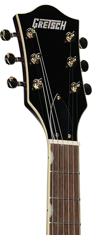 Gretsch G-5655TG Electromatic Center Block Jr Single-Cut Electric Guitar, Amethyst, Headstock Left Front