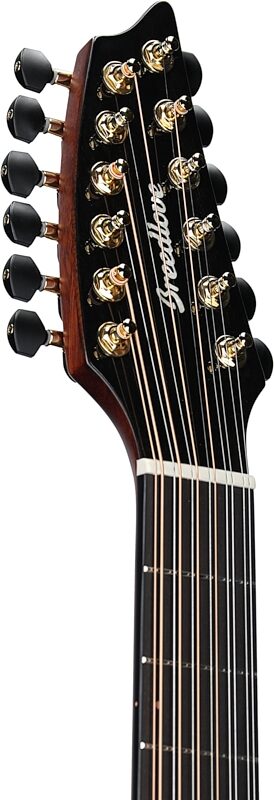 Breedlove Organic Solo Pro Concert CE Acoustic-Electric Guitar, 12-String (with Case), Edgeburst, Headstock Left Front
