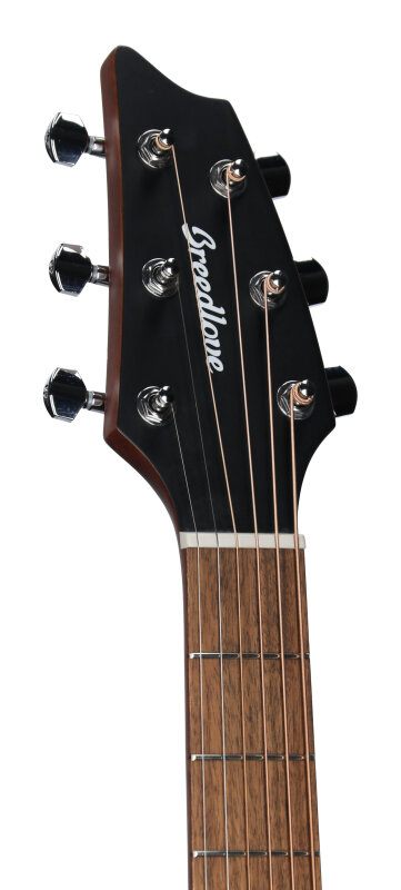 Breedlove Discovery S Concert CE Acoustic Guitar, Left-Handed, Edgeburst, Headstock Left Front