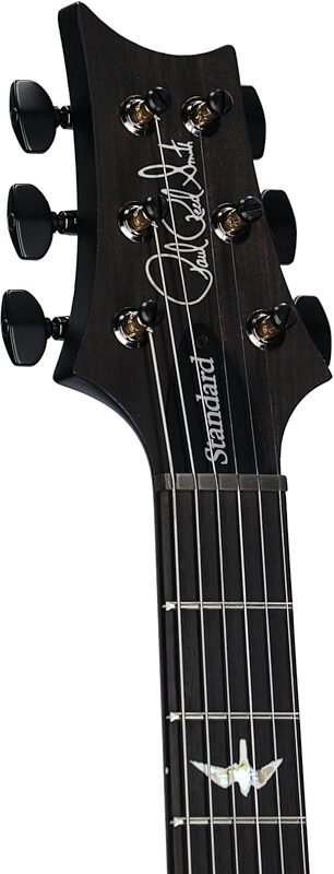 PRS Paul Reed Smith Satin Standard 24 Electric Guitar (with Case), Pearl Black, Headstock Left Front
