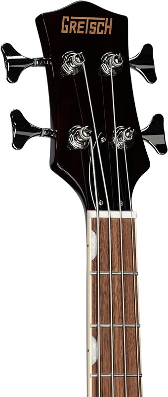Gretsch Streamliner Jet Club Electric Bass, Walnut Stain, Headstock Left Front