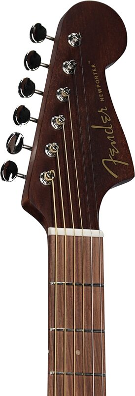 Fender Newporter Special Acoustic-Electric Guitar (with Gig Bag), Honey Burst, Headstock Left Front