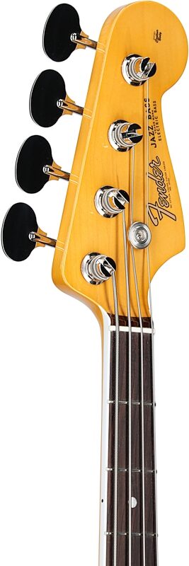 Fender American Vintage II 1966 Jazz Electric Bass, Rosewood Fingerboard (with Case), 3-Color Sunburst, USED, Blemished, Headstock Left Front