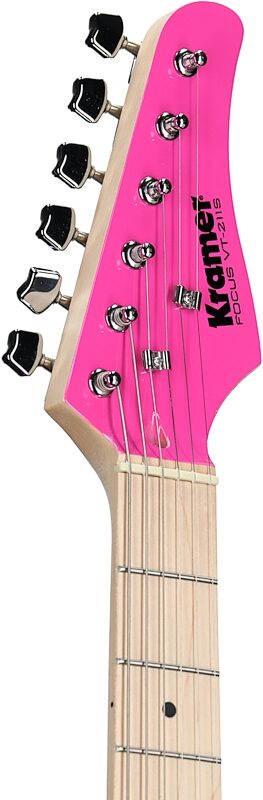 Kramer Focus VT-211S Electric Guitar, Neon Pink, Blemished, Headstock Left Front