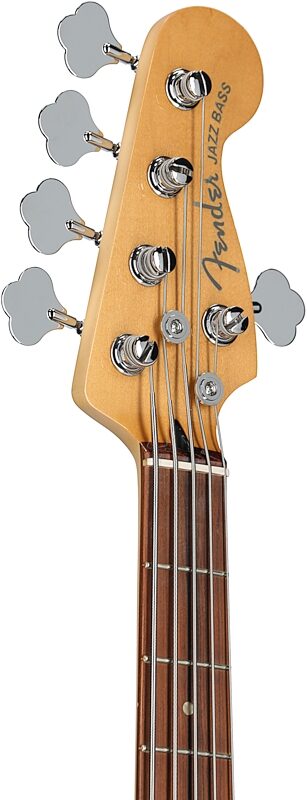 Fender Player Plus V Jazz Electric Bass, Pau Ferro Fingerboard (with Gig Bag), 3-Color Sunburst, Headstock Left Front