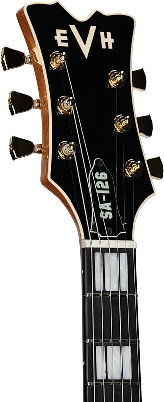 EVH Eddie Van Halen SA-126 Special Quilted Maple Electric Guitar (with Case), Tobacco Burst, Tobacco Burst, Headstock Left Front