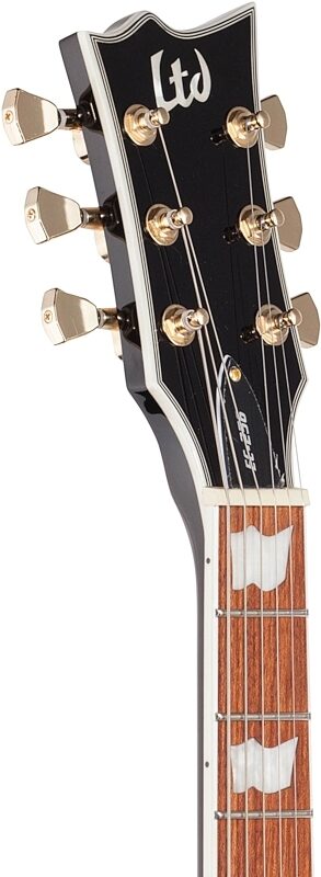 ESP LTD EC-256 Electric Guitar, Black, Headstock Left Front