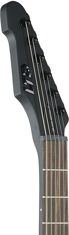 ESP LTD Phoenix Black Metal Electric Guitar, New, Headstock Left Front