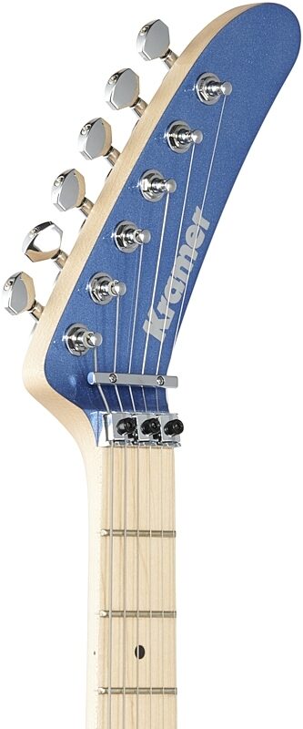 Kramer The 84 Electric Guitar, Blue Metallic, Headstock Left Front