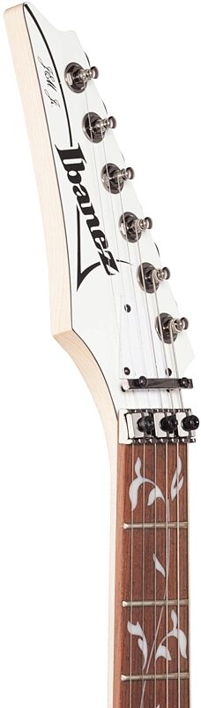 Ibanez JEMJRL Steve Vai JEM Junior Electric Guitar, Left-Handed, White, Blemished, Headstock Left Front