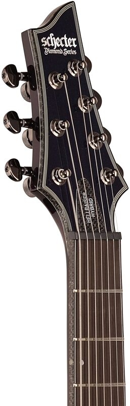 Schecter Hellraiser Hybrid C-7 Electric Guitar, 7-String, Ultra Violet, Headstock Left Front