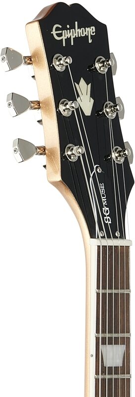 Epiphone SG Muse Electric Guitar, Smoked Almond Metallic, Headstock Left Front