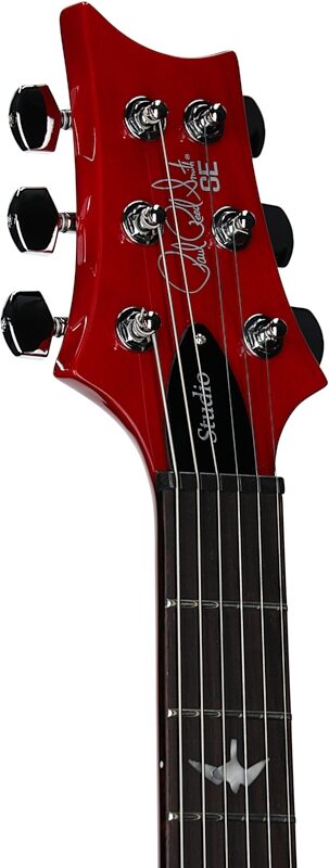 PRS Paul Reed Smith SE Studio Electric Guitar (with Gig Bag), Charcoal Cherry Burst, Headstock Left Front