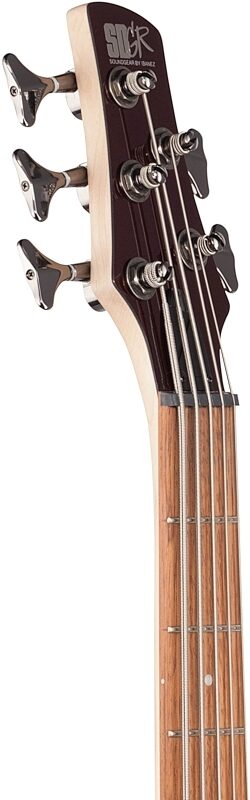 Ibanez SR305E Electric Bass, 5-String, Root Beer Metallic, Headstock Left Front