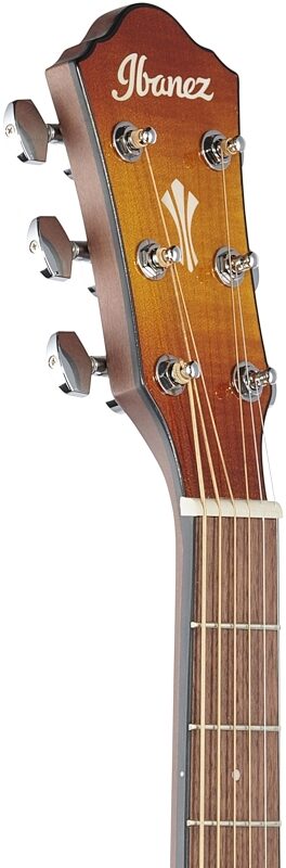 Ibanez AEG70 Acoustic-Electric Guitar, Vintage Violin Hi-Gloss, Headstock Left Front