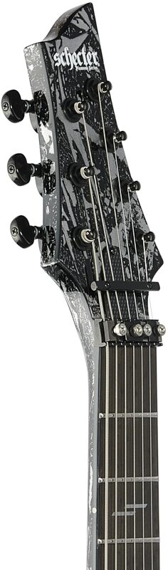 Schecter C-7 FR-S Electric Guitar, Silver Mountain, Scratch and Dent, Headstock Left Front