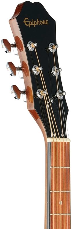 Epiphone FT-100 Acoustic Guitar Player Pack (with Gig Bag), Natural, Headstock Left Front