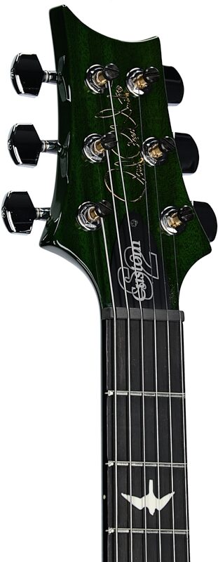 PRS Paul Reed Smith S2 Custom 24 Quilt Electric Guitar (with Gig Bag), Eriza Verde, Headstock Left Front