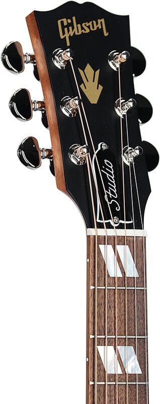 Gibson Hummingbird Studio Walnut Acoustic-Electric Guitar (with Case), Satin Walnut, Headstock Left Front