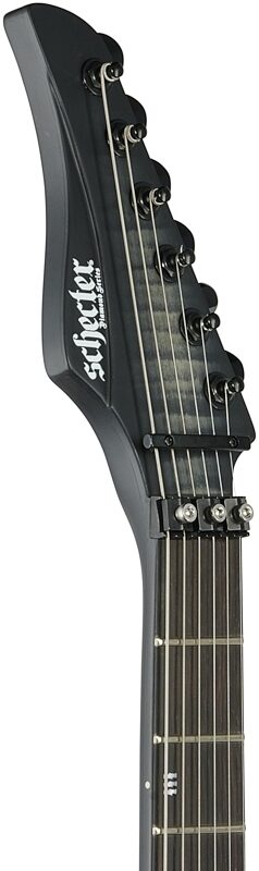 Schecter Banshee GT FR-S Electric Guitar, Satin Charcoal Burst, Headstock Left Front