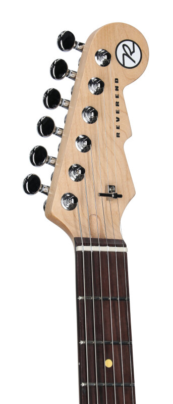Reverend Jetstream HCB Electric Guitar, Violin Brown, Headstock Left Front