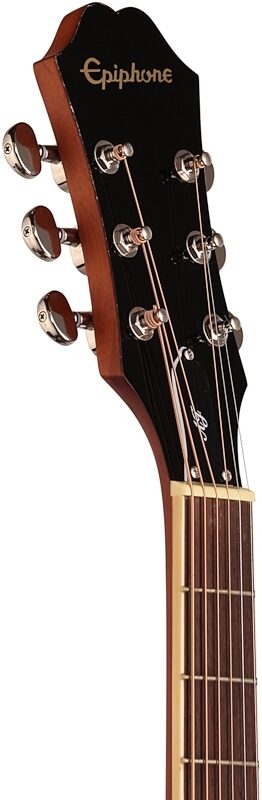 Epiphone J-45 EC Studio Acoustic-Electric Guitar, Vintage Sunburst, Headstock Left Front