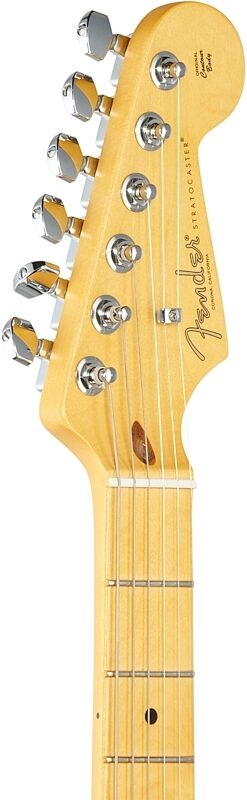 Fender American Pro II Stratocaster Electric Guitar, Maple Fingerboard (with Case), Olympic White, Headstock Left Front