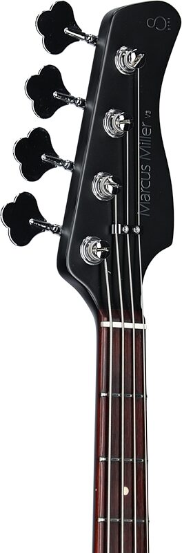 Sire Marcus Miller V3P Bass Guitar, Black Satin, Headstock Left Front