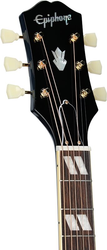 Epiphone Miranda Lambert Bluebird Studio Acoustic-Electric Guitar (with Case), Bluebonnet, Headstock Left Front