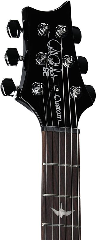 PRS Paul Reed Smith SE Custom 24 Electric Guitar, Left-Handed (with Gig Bag), Black Gold Burst, Headstock Left Front