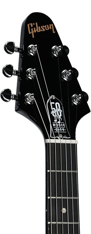 Gibson Limited Edition Les Paul Music City Special 50th Anniversary Electric Guitar (with Soft Case), Ebony, Headstock Left Front