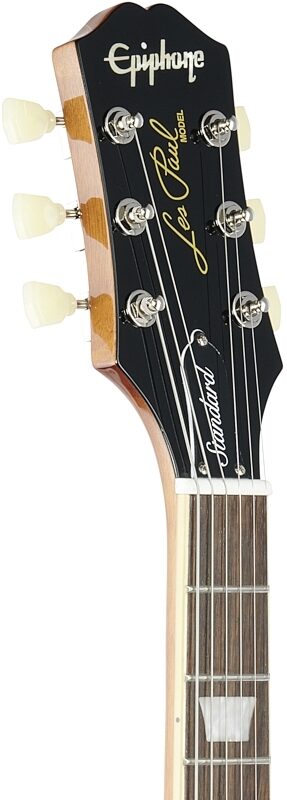 Epiphone Les Paul Standard 50s Electric Guitar, Metallic Gold, Headstock Left Front