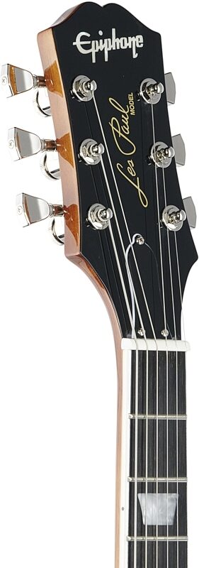 Epiphone Les Paul Modern Figured Electric Guitar, Magma Orange Fade, Blemished, Headstock Left Front