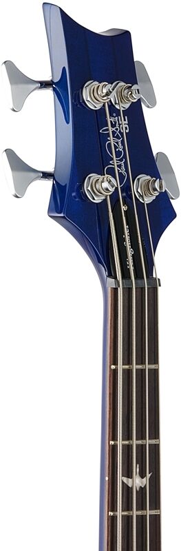 PRS Paul Reed Smith SE Kingfisher Electric Bass (with Gig Bag), Faded Blue Burst, Blemished, Headstock Left Front