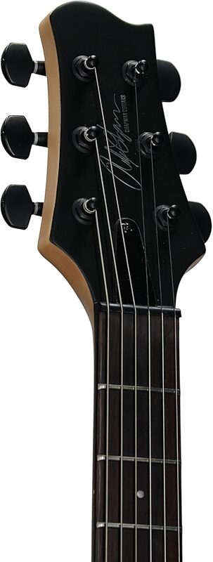 Chapman ML2 Electric Guitar, Slate Black Satin, Headstock Left Front