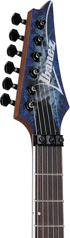 Ibanez S770 Electric Guitar, Cosmic Blue Frozen Matte, Headstock Left Front
