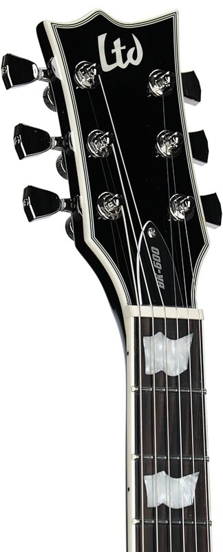 ESP LTD Bill Kelliher BK-600 Electric Guitar (with Case), Vintage Silver Sunburst, Headstock Left Front