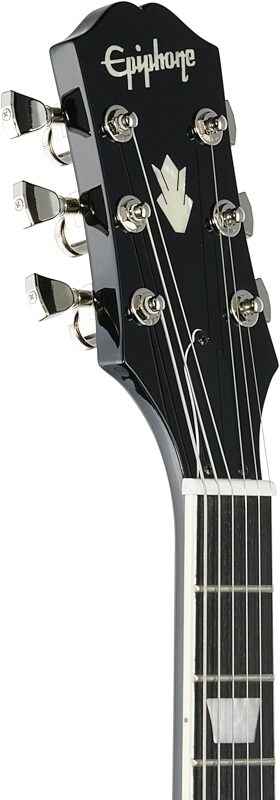 Epiphone SG Modern Figured Electric Guitar, Transparent Black Fade, Blemished, Headstock Left Front