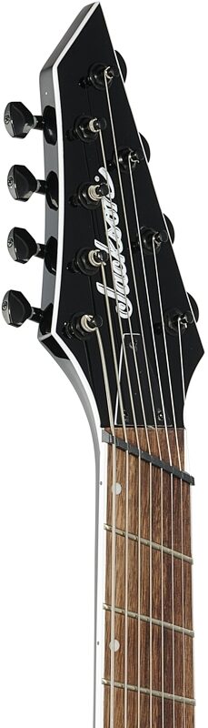 Jackson X Soloist Arch SLATX8Q Electric Guitar, Transparent Black, 8 String, Headstock Left Front