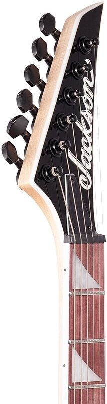Jackson JS Series Rhoads JS32T Electric Guitar, Amaranth Fingerboard, White with Black Bevels, Headstock Left Front