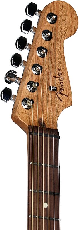 Fender Acoustasonic Player Jazzmaster Electric Guitar (with Gig Bag), 2-Color Sunburst, Headstock Left Front
